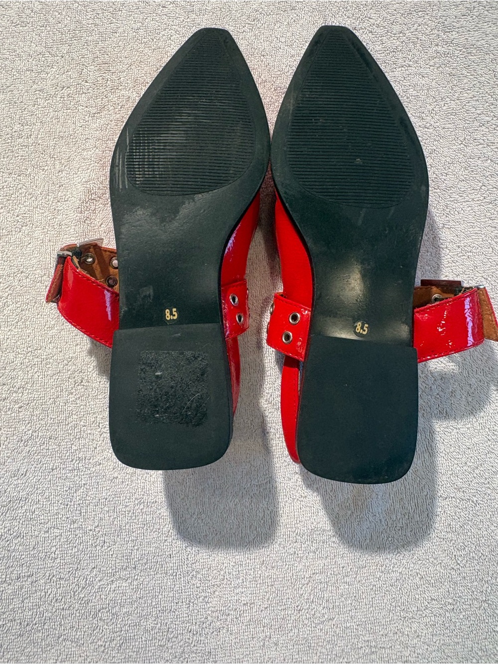 Steve Madden Greya Red Patent Slingback Flats – Size 8.5 - Picture 11 of 11